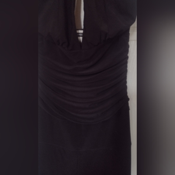 Jumper/ Halter Bodysuit Elegant Black Mariposa Med $35 - Picture 2 of 4